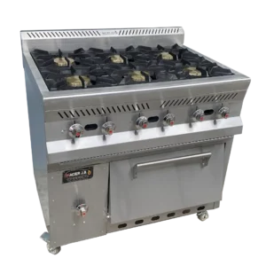 ESTUFA 6 PUESTOS CON HORNO