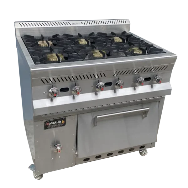 ESTUFA 6 PUESTOS CON HORNO